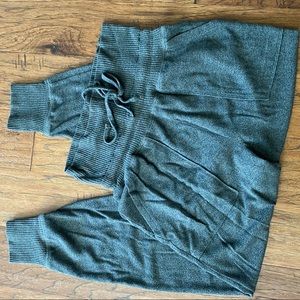 Olive Aerie high waisted jogger style sweats